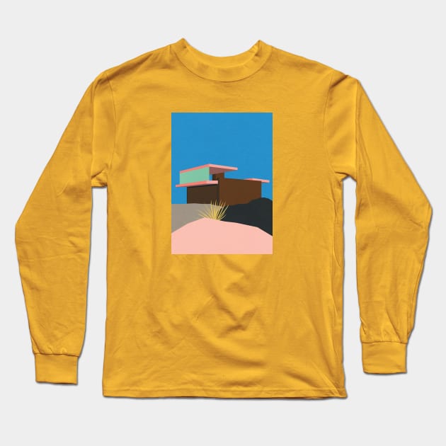 Kaufmann Desert House Long Sleeve T-Shirt by Rosi Feist